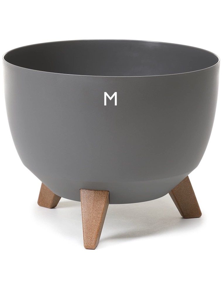 Vasque ronde M Ø29 × 23 cm mate, 9,3 L – Anthracite | Töpferkönig