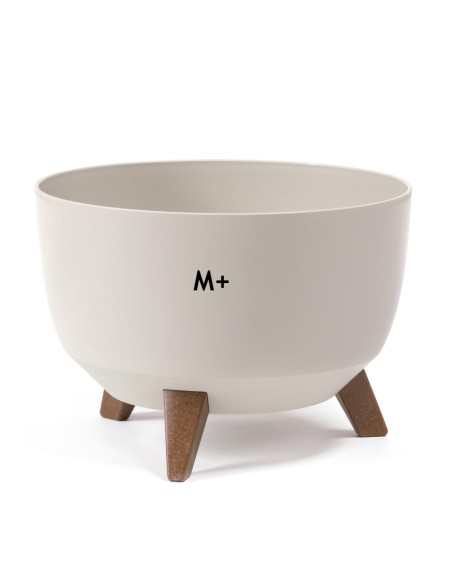 Plantenschaal rond M+ Ø33 × 23 cm mat, 12,4 L – Katoenwit | Töpferkönig