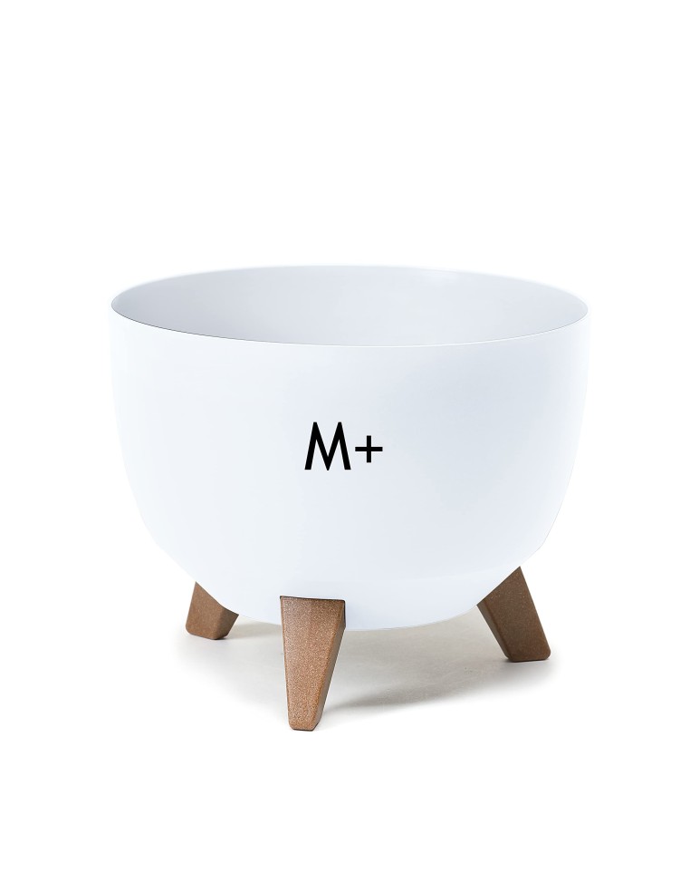 Plantenschaal rond M+ Ø33 × 23 cm mat, 12,4 L – Wit | Töpferkönig