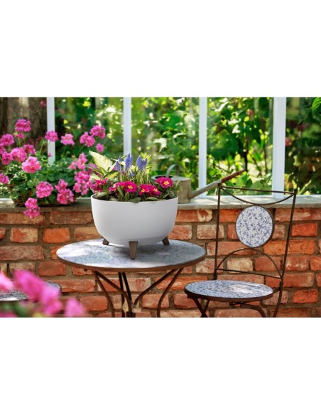 Vasque ronde M+ Ø33 × 23 cm mate, 12,4 L – Blanc | Töpferkönig