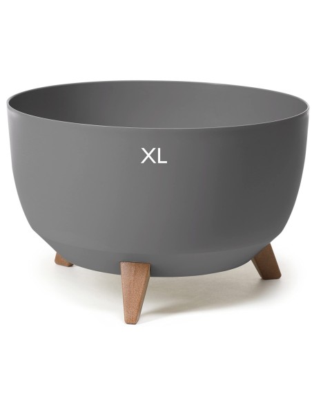 Vasque ronde XL Ø47 × 27 cm mate, 31,5 L – Anthracite | Töpferkönig