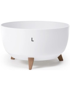 Vasque ronde L Ø40 × 25 cm mate, 21 L – Blanc | Töpferkönig