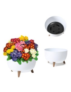 Plantenschaal rond L Ø40 × 25 cm mat, 21 L – Wit | Töpferkönig 2