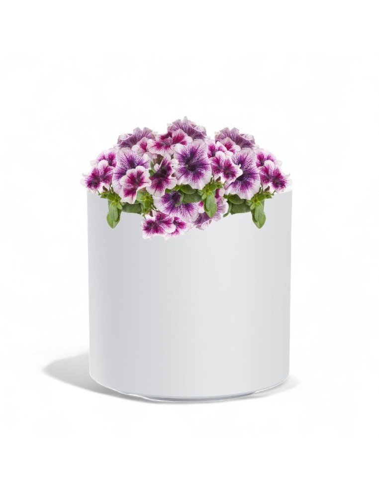 Pot de fleurs rond Ø30 × 29 cm mat, 19 L – Blanc | Töpferkönig