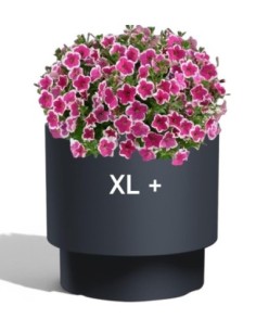 Blumentopf rund Ø40 × 37 cm Matt, 40 L – Anthrazit | Töpferkönig