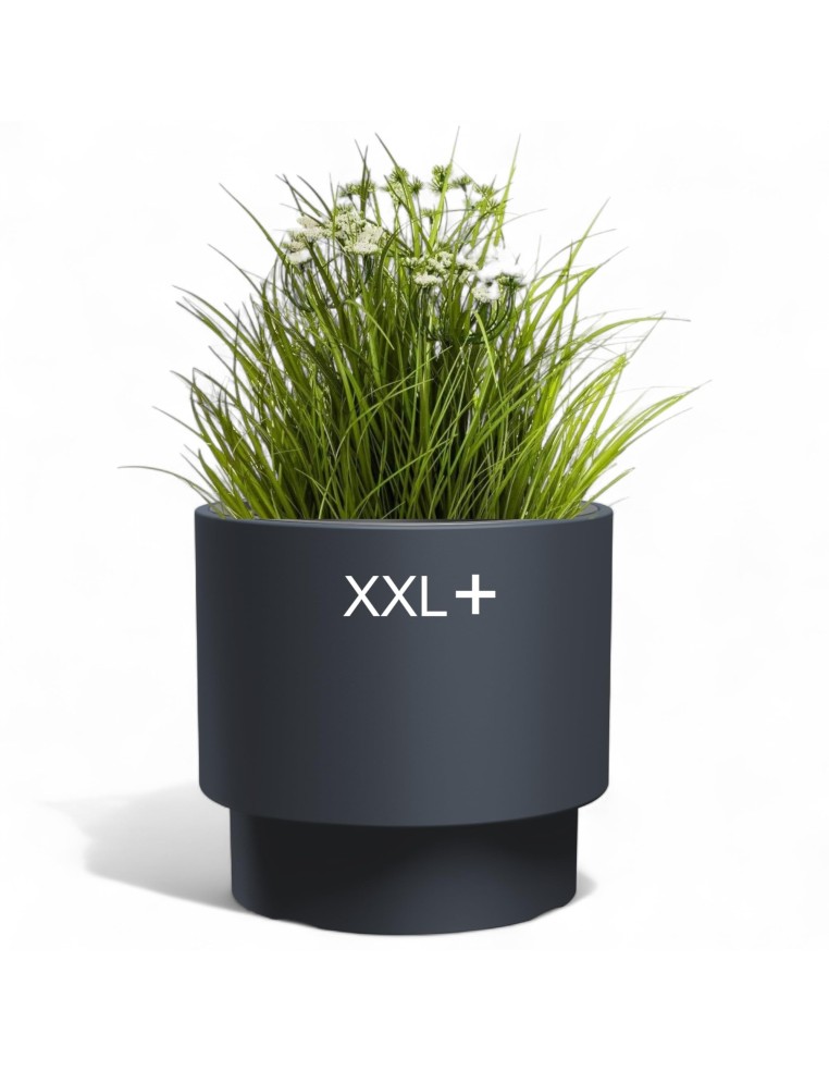 Blumentopf rund Ø47 × 44 cm Matt, 69 L – Anthrazit | Töpferkönig
