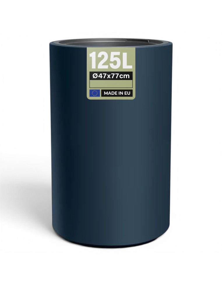 Fioriera rotonda alta Ø47 × 76 cm opaca, 125 L – Antracite | Töpferkönig