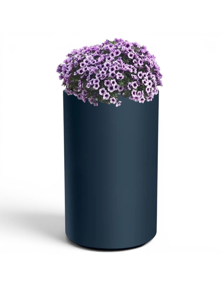 Macetero redondo alto Ø47 × 76 cm mate, 125 L – Antracita | Töpferkönig