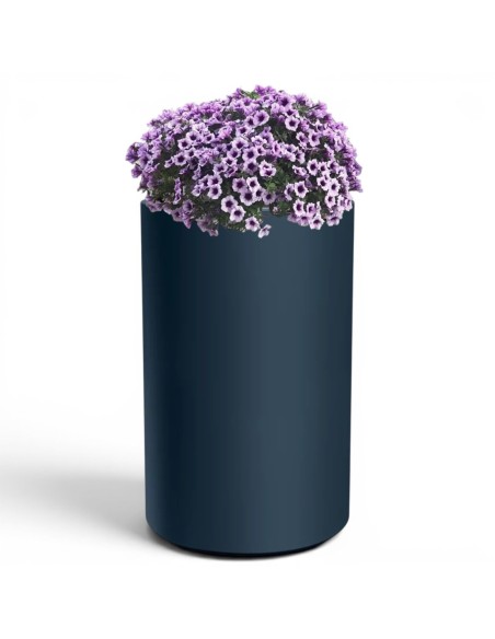 Blumenkübel rund hoch Ø47 × 76 cm Matt, 125 L – Anthrazit | Töpferkönig