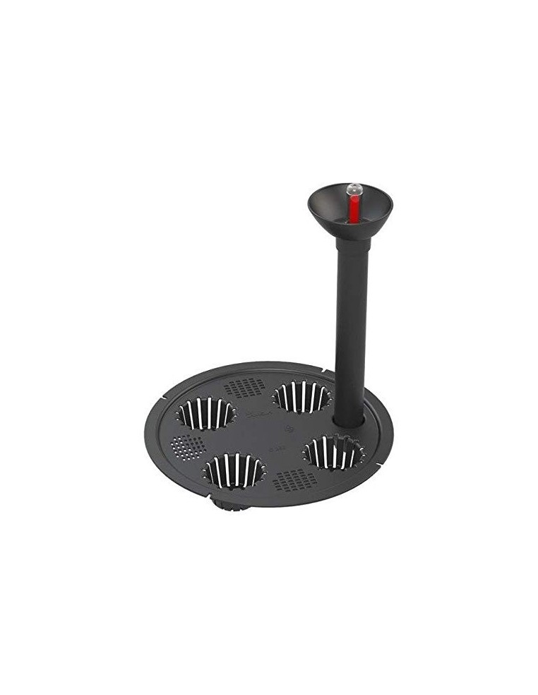 Lot de 2 pots hauts ronds Ø25 × 47 + Ø29 × 57 cm mats avec système d'arrosage – Blanc | Töpferkönig