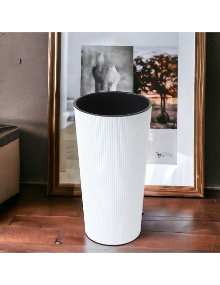 Pot haut rond M Ø20 × 37 cm mat, 8,3 L – Blanc | Töpferkönig