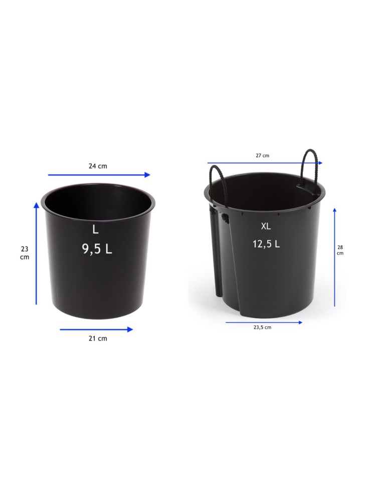 Fioriera rotonda L alta Ø29 × 57 cm lucida, 28,4 L – Crema | Töpferkönig