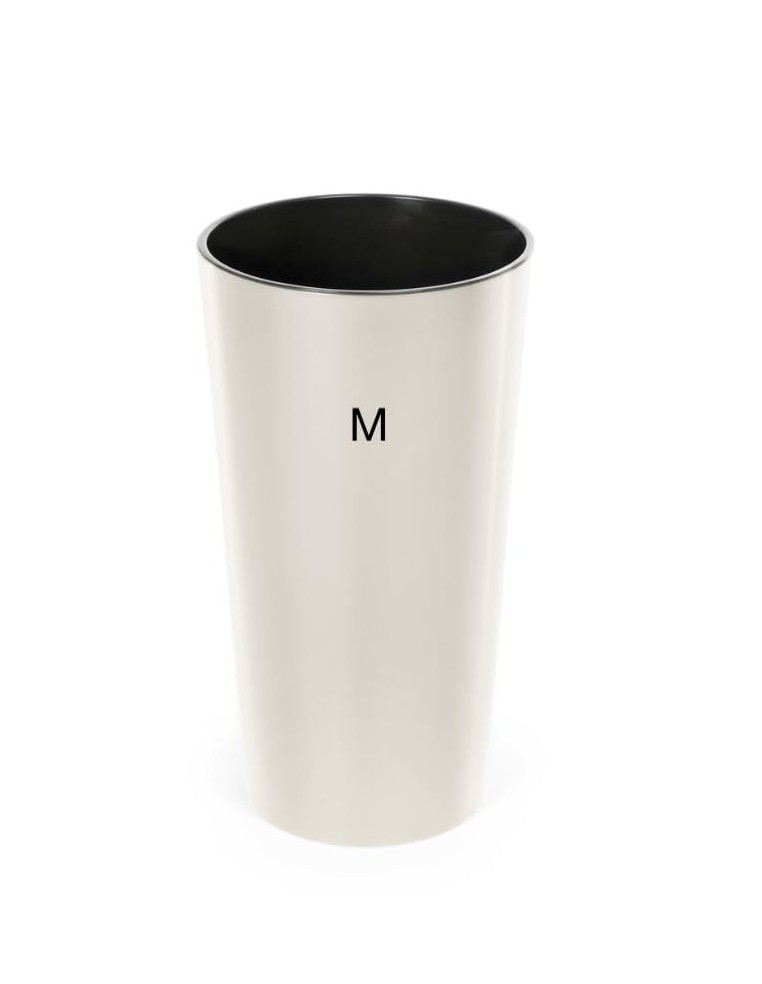 Plantenbak rond M hoog Ø20 × 37 cm hoogglans, 8,3 L – Crème | Töpferkönig