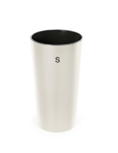 Blumenkübel rund S hoch Ø14 × 26 cm Hochglanz, 2,9 L – Creme | Töpferkönig
