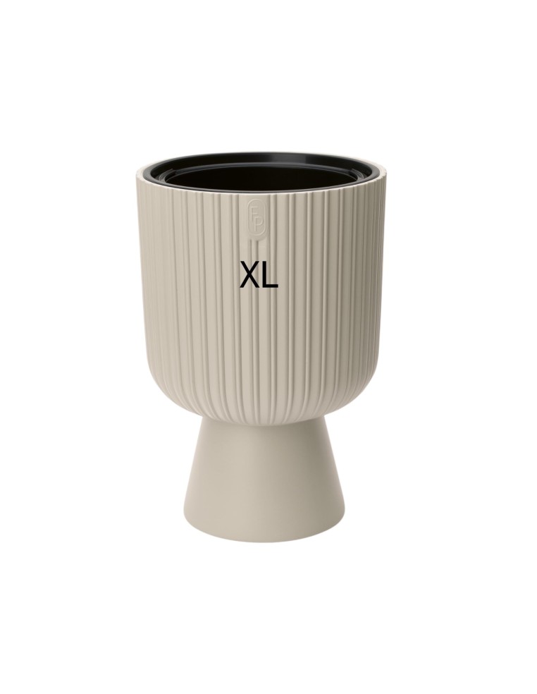Blumenkübel rund XL hoch Ø29 × 43 cm, 18,7 L – Creme | Töpferkönig