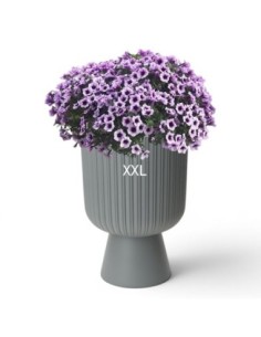Fioriera rotonda XXL alta Ø39 × 57 cm, 42 L – Grigio | Töpferkönig