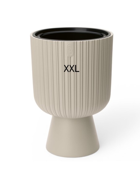 Plantenbak rond XXL hoog Ø39 × 57 cm, 42 L – Crème | Töpferkönig
