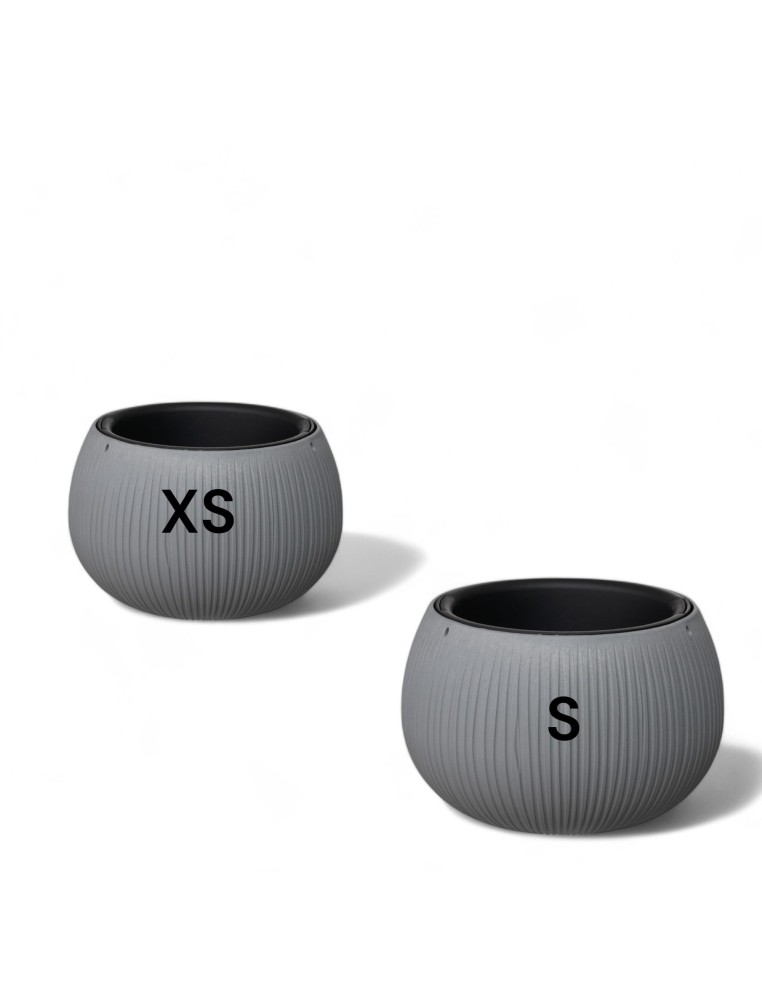 Plantenschaal rond XS Ø15 × 11 cm betonlook, 0,8 L – Grijs | Töpferkönig