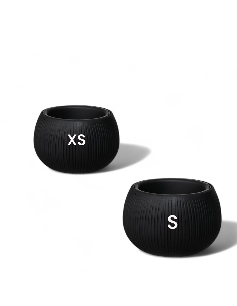 Plantenschaal rond XS Ø15 × 11 cm betonlook, 0,8 L – Zwart | Töpferkönig