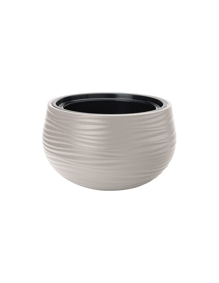 Vasque ronde S Ø32 × 20 cm à relief ondulé, 12,8 L – Gris | Töpferkönig