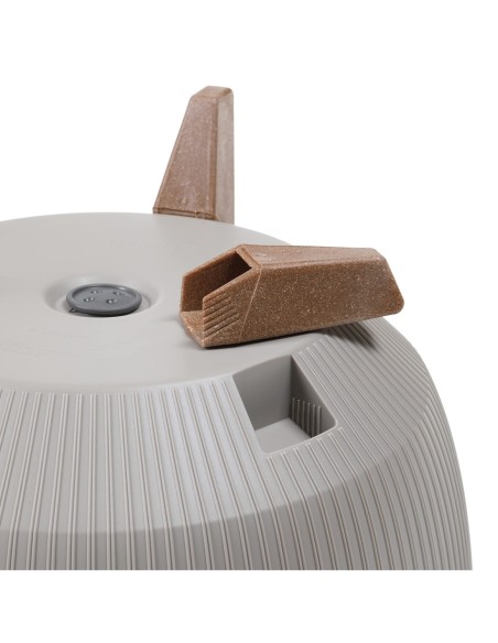 Pflanzschale rund gerillt L Ø40 × 25 cm, 21 L – Weiß | Töpferkönig