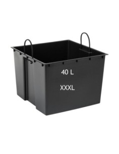 Pot carré XXL 39 × 39 × 42 cm aspect béton, 53 L – Béton gris | Töpferkönig 2