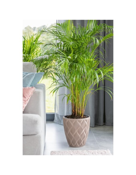 Maceta redonda con ondas 3D M Ø29 × 32 cm, 15,5 L – Topo | Töpferkönig