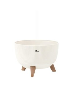 Vasque ronde rainurée M+ Ø33 × 23 cm, 12,4 L – Crème | Töpferkönig