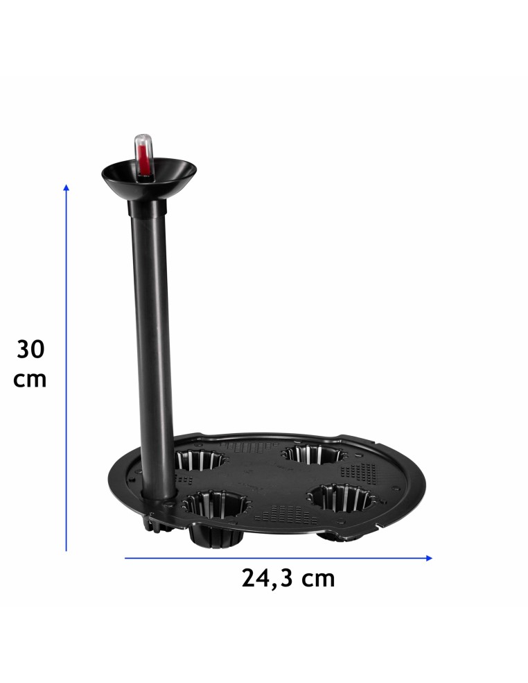 Sistema di irrigazione rotondo Ø24 cm con indicatore del livello dell'acqua | Töpferkönig