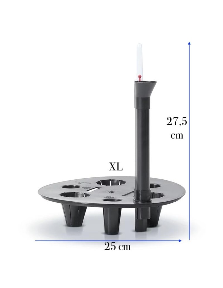 Sistema di irrigazione rotondo Ø25 cm con indicatore del livello dell'acqua | Töpferkönig