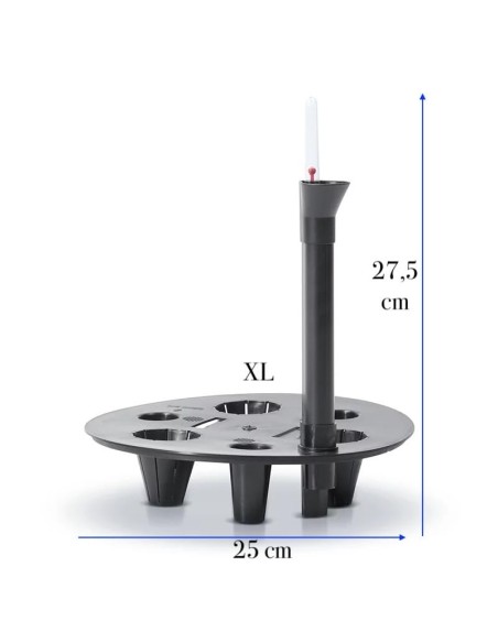 Système d'arrosage rond Ø25 cm avec indicateur de niveau d'eau | Töpferkönig