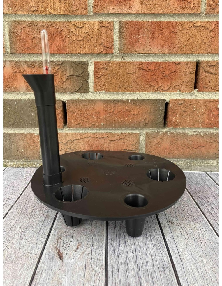 Sistema de riego redondo Ø25 cm con indicador de nivel de agua | Töpferkönig