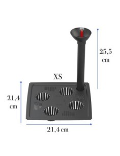 Bewateringssysteem vierkant 21 × 21 cm met waterniveau-indicator | Töpferkönig
