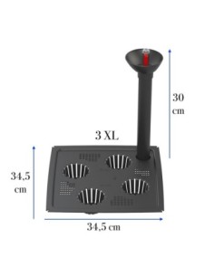 Bewateringssysteem vierkant 35 × 35 cm met waterniveau-indicator | Töpferkönig