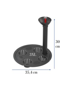Sistema de riego redondo Ø35 cm con indicador de nivel de agua | Töpferkönig