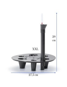 Système d'arrosage rond Ø28 cm avec indicateur de niveau d'eau | Töpferkönig