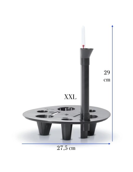 Bewateringssysteem rond Ø28 cm met waterniveau-indicator | Töpferkönig