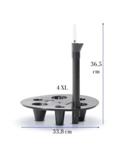 Système d'arrosage rond Ø34 cm avec indicateur de niveau d'eau | Töpferkönig