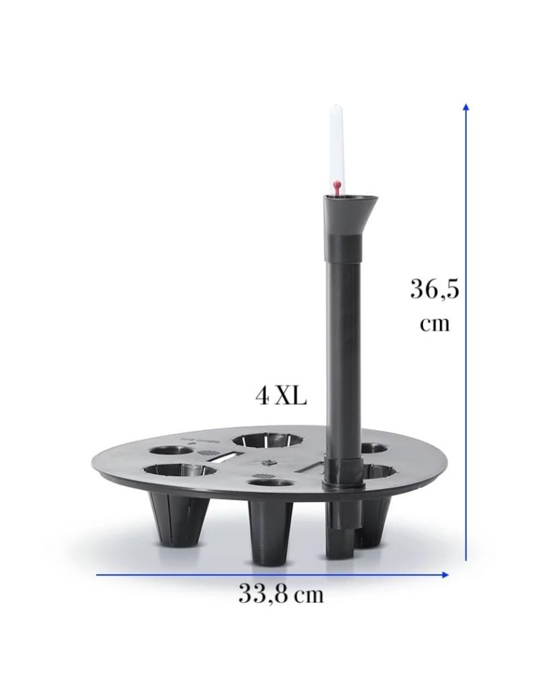 Sistema di irrigazione rotondo Ø34 cm con indicatore del livello dell'acqua | Töpferkönig