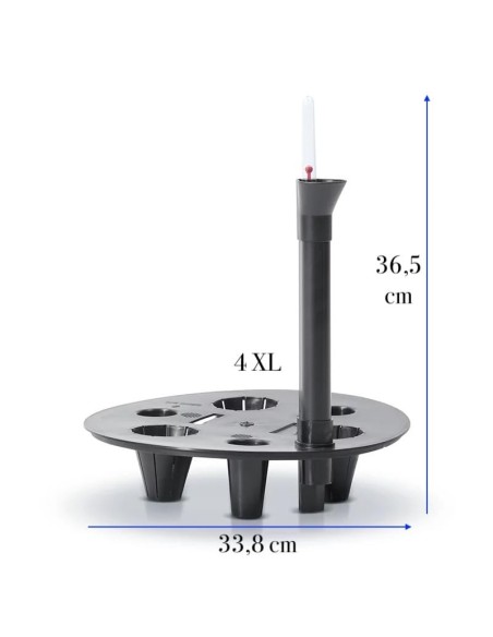 Bewateringssysteem rond Ø34 cm met waterniveau-indicator | Töpferkönig