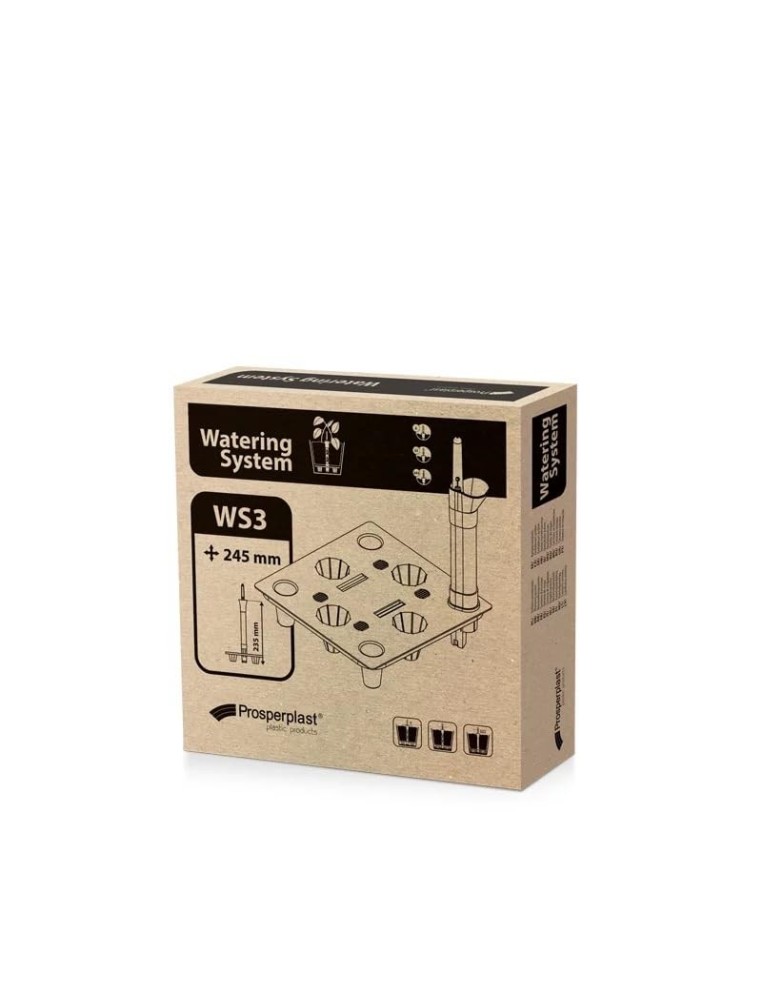 Sistema de riego cuadrado 24 × 24 cm con indicador de nivel de agua | Töpferkönig