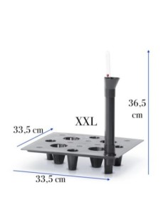 Bewässerungssystem quadratisch 34 × 34 cm mit Wasserstandsanzeiger | Töpferkönig