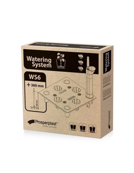 Bewässerungssystem quadratisch 34 × 34 cm mit Wasserstandsanzeiger | Töpferkönig