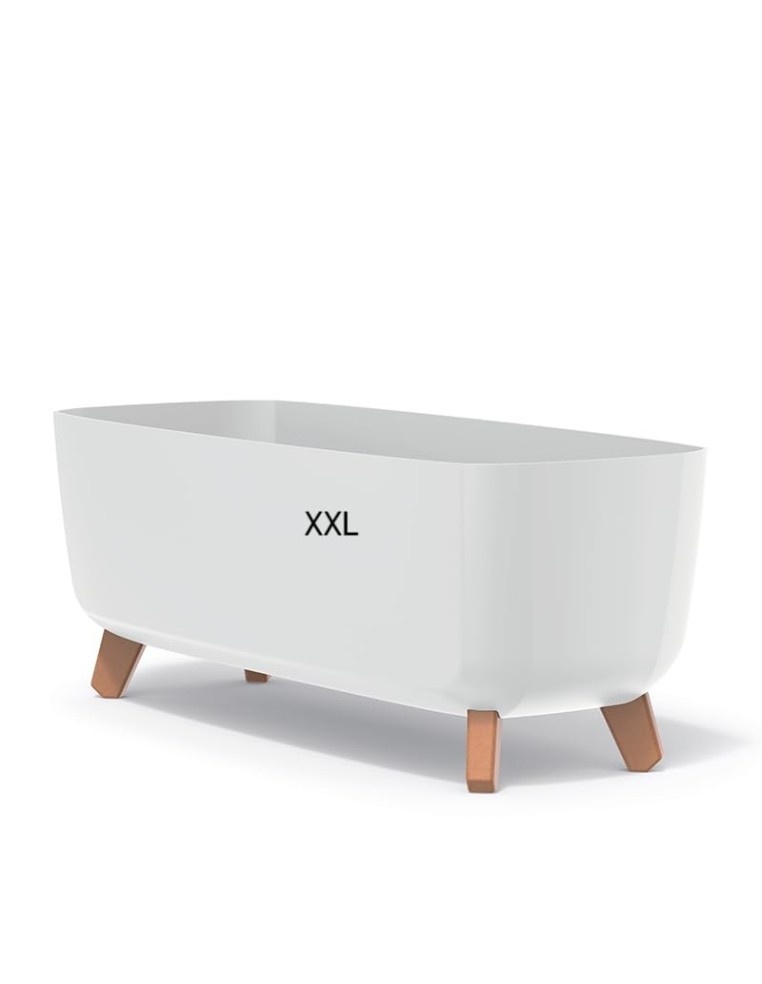 Plantenschaal op pootjes 57 × 23 × 24 cm mat, 19,5 L – Wit | Töpferkönig