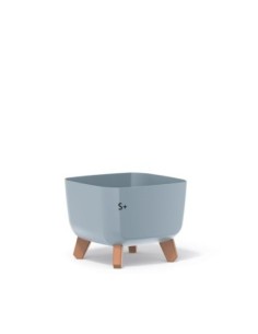 Vasque carrée sur pieds 23 × 23 × 19 cm mate, 6 L – Gris | Töpferkönig