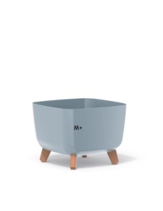 Plantenschaal vierkant op pootjes 29 × 29 × 22 cm mat, 11 L – Grijs | Töpferkönig