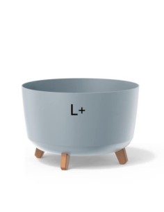 Vasque ronde sur pieds Ø39 × 27 cm mate, 21,5 L – Gris | Töpferkönig