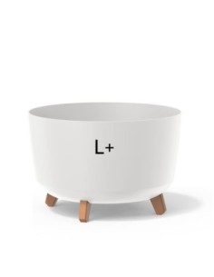 Cuenco para plantas redondo con patas Ø39 × 27 cm mate, 21,5 L – Blanco | Töpferkönig