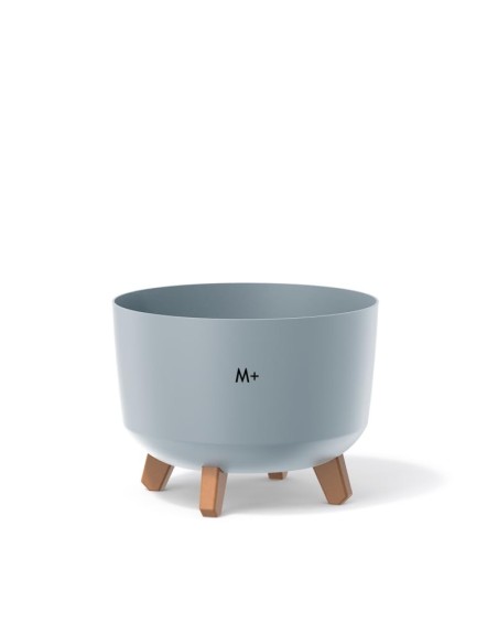 Vasque ronde sur pieds Ø29 × 22 cm mate, 9,8 L – Gris | Töpferkönig