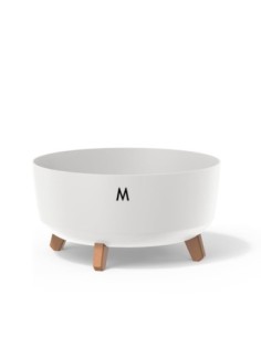 Vasque ronde sur pieds Ø28 × 18 cm mate, 6,8 L – Blanc | Töpferkönig